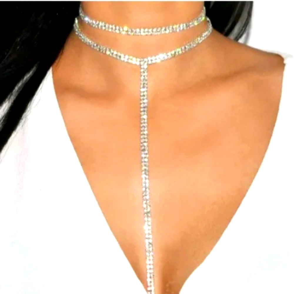 Gorgeous Rhinestone Layered Necklace